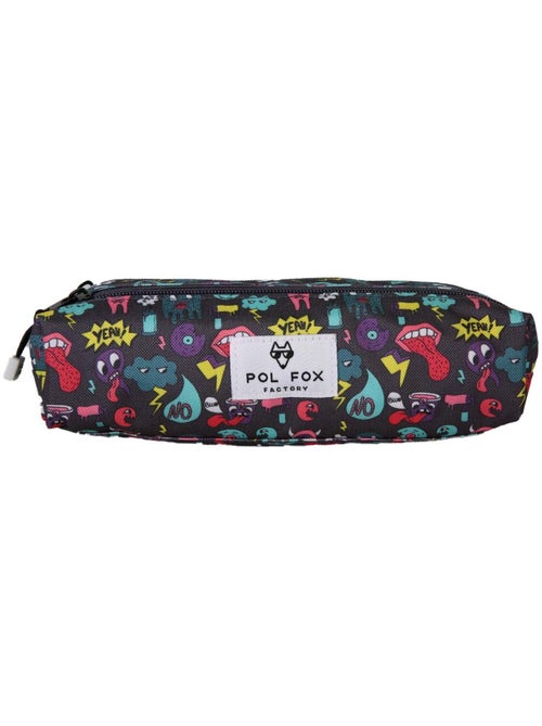 Astuccio bambino 2 scomparti POL FOX Rider blu motivi divertenti - Kiabi Astuccio bambino 2 scomparti POL FOX Rider blu motivi divertenti - Kiabi
