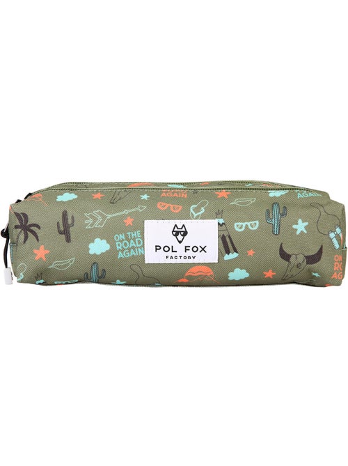 Astuccio bambino 2 scomparti POL FOX Road Trip verde motivo van e avventura - Kiabi Astuccio bambino 2 scomparti POL FOX Road Trip verde motivo van e avventura - Kiabi