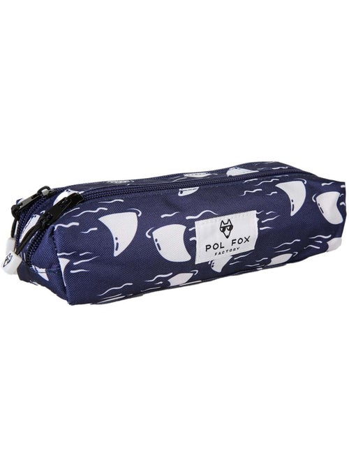 Astuccio bambino 2 scomparti POL FOX Shark blu navy motivo squalo - Kiabi Astuccio bambino 2 scomparti POL FOX Shark blu navy motivo squalo - Kiabi