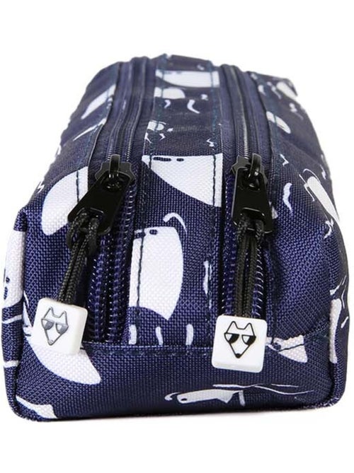 Astuccio bambino 2 scomparti POL FOX Shark blu navy motivo squalo - Kiabi Astuccio bambino 2 scomparti POL FOX Shark blu navy motivo squalo - Kiabi