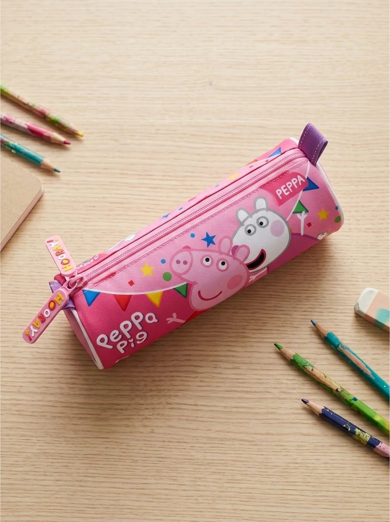 Astuccio cilindrico 21 cm in poliestere peppa pig Rosa - Kiabi