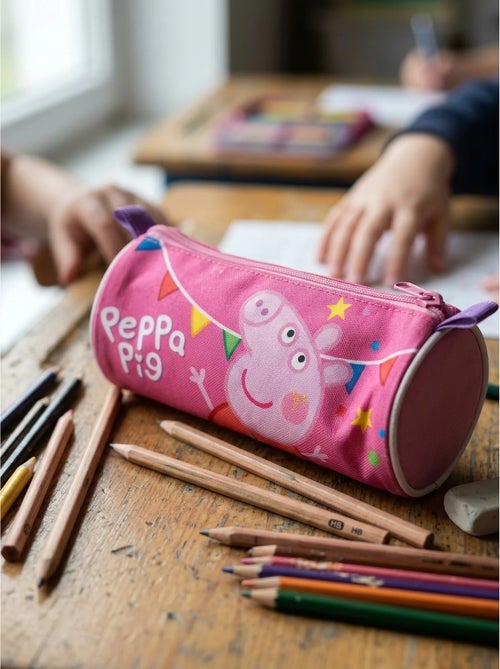 Astuccio cilindrico 21 cm in poliestere peppa pig - Kiabi