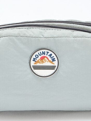 Trousse color block a doppio scomparto