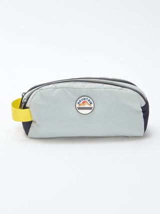 Astuccio color block a doppio scomparto