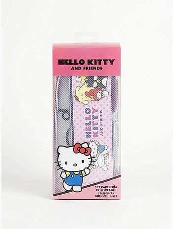 Astuccio completo Hello Kitty con matite e righello