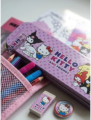 Astuccio completo Hello Kitty con matite e righello