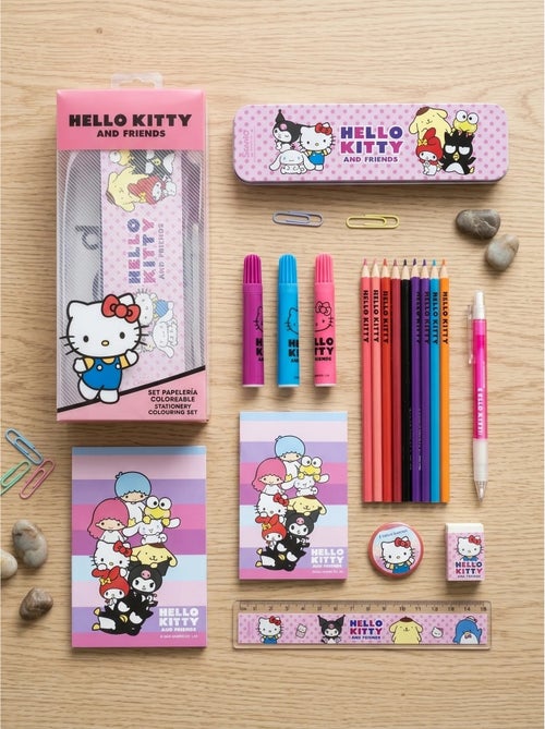 Astuccio completo Hello Kitty con matite e righello - Kiabi