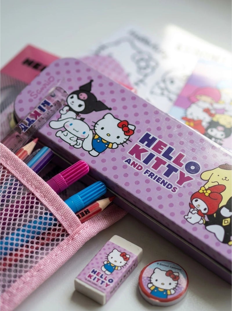 Astuccio completo Hello Kitty con matite e righello Rosa - Kiabi