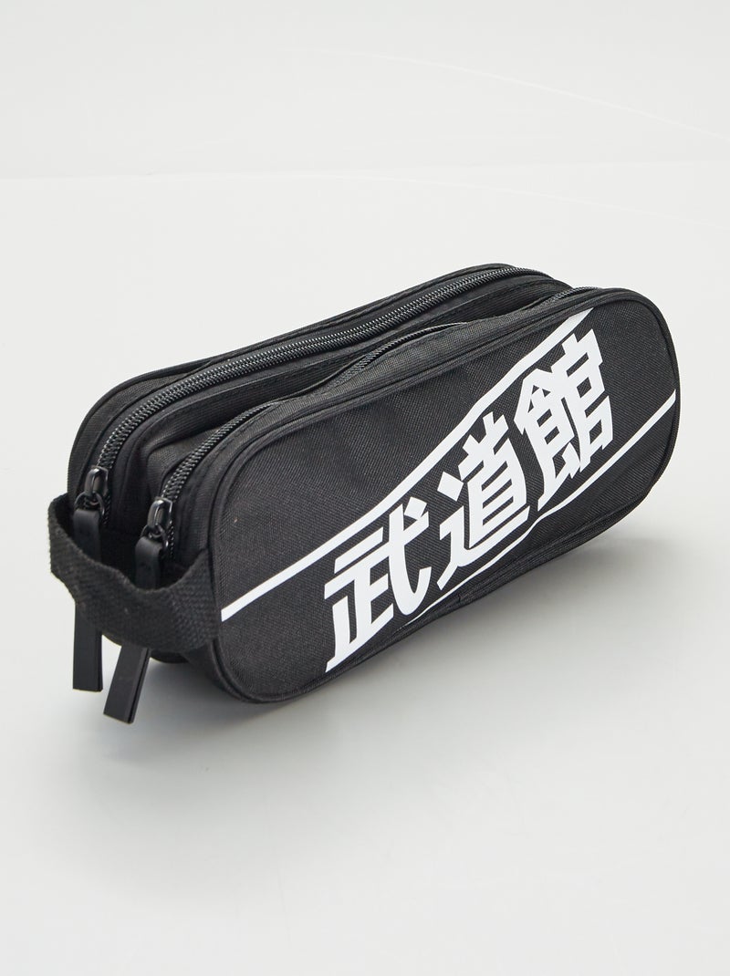 Astuccio con doppio scomparto NERO - Kiabi