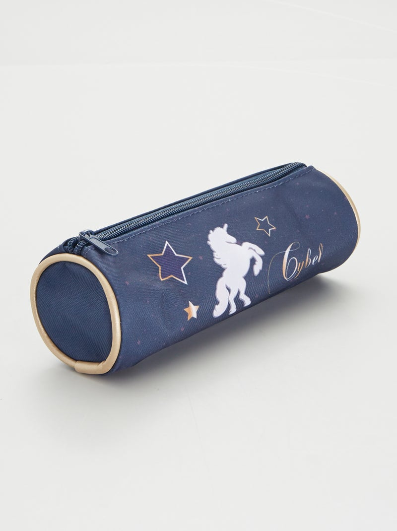 Astuccio con stampa davanti blu - Kiabi