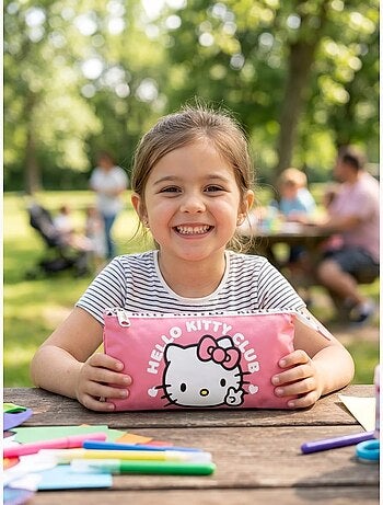 Astuccio da trasporto 3 scomparti hello kitty sanrio