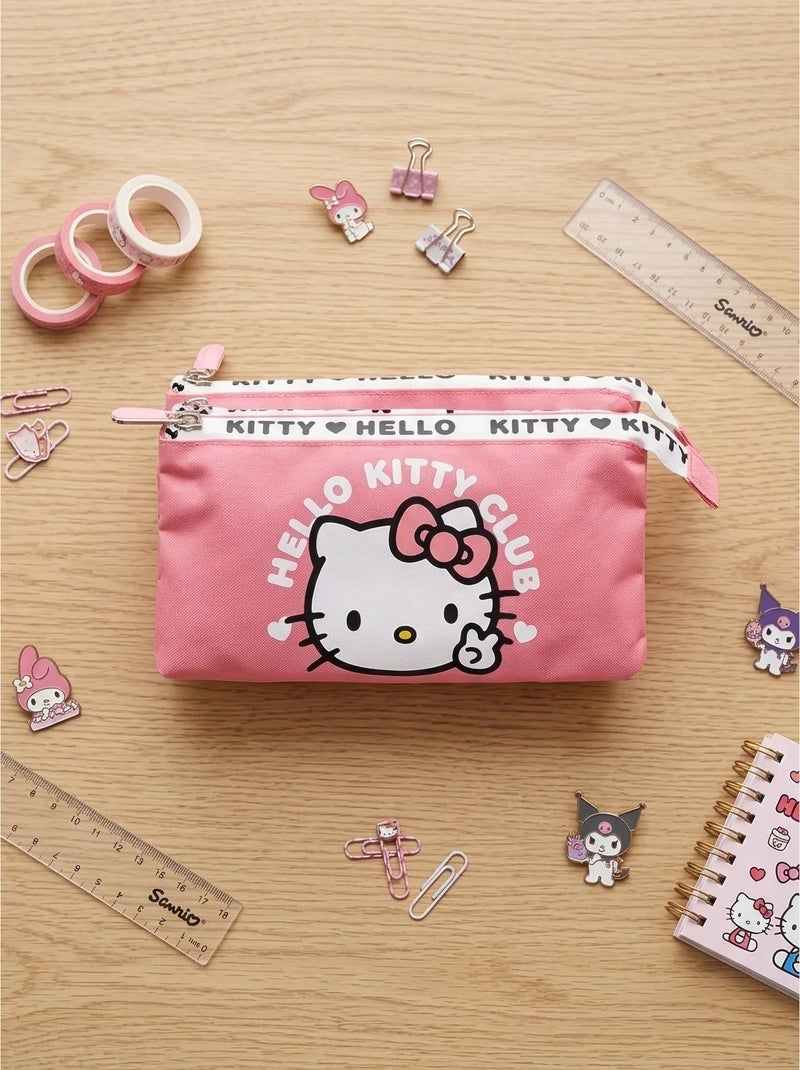 Astuccio da trasporto 3 scomparti hello kitty sanrio Rosa - Kiabi