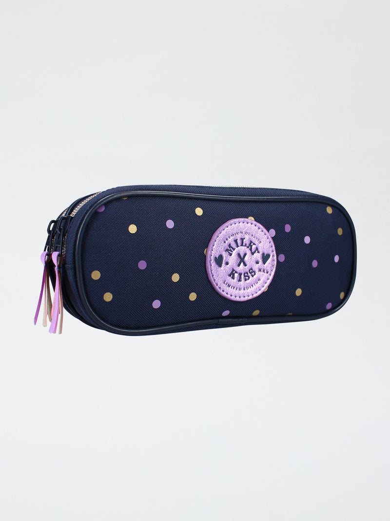Astuccio doppio scomparto fantasia blu - Kiabi