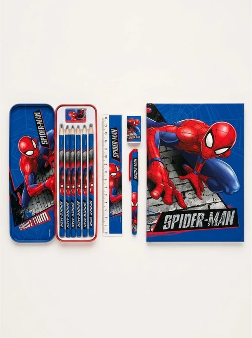 Astuccio in metallo con corredo scolastico spider-man marvel - Kiabi