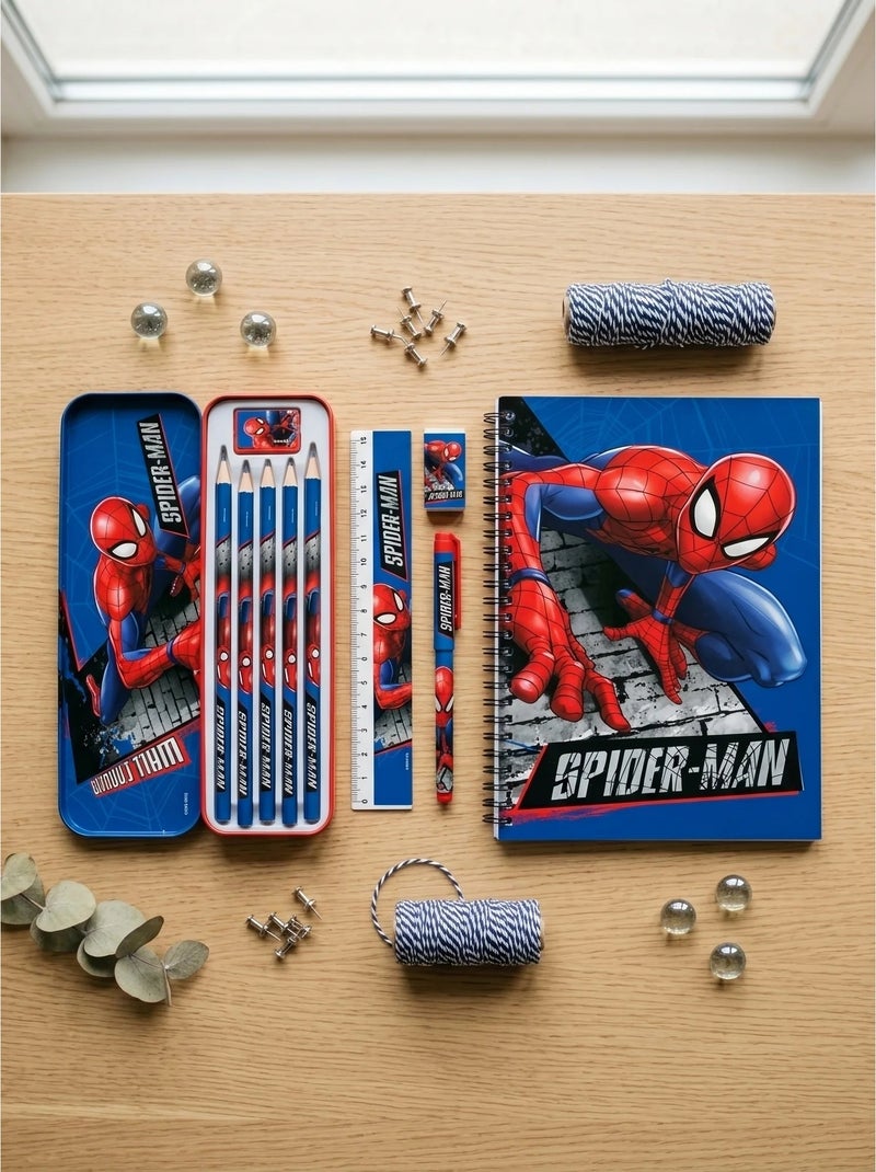 Astuccio in metallo con corredo scolastico spider-man marvel Rosso - Kiabi