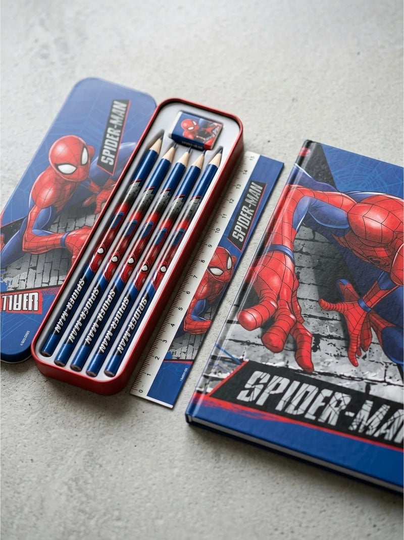 Astuccio in metallo con corredo scolastico spider-man marvel Rosso - Kiabi