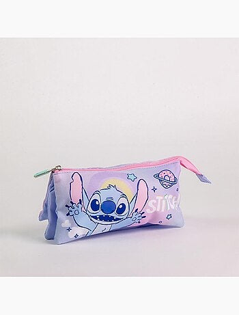 Astuccio per la scuola Stitch Disney con triplo scomparto