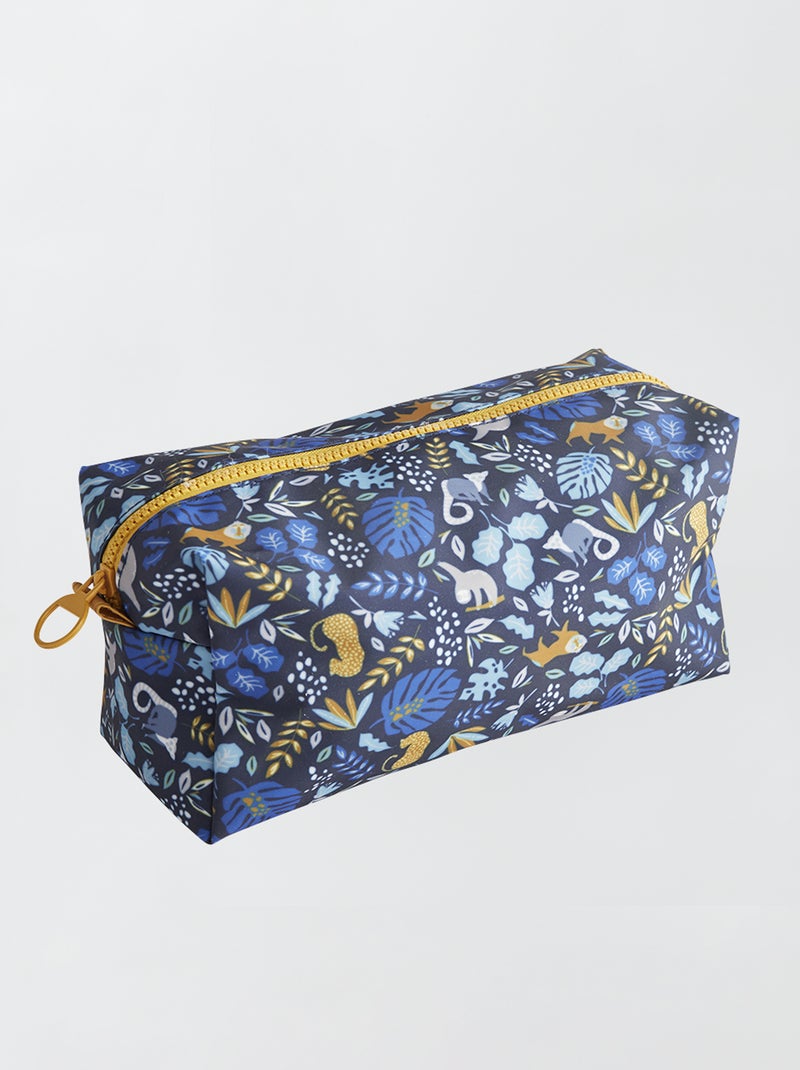 Astuccio quadrato stampa fantasia BLU - Kiabi