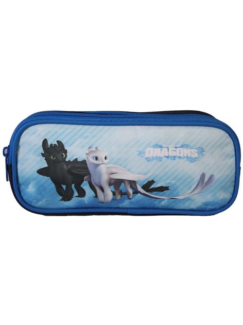 Astuccio rettangolare bambino DRAGONS blu 2 scomparti - Kiabi Astuccio rettangolare bambino DRAGONS blu 2 scomparti - Kiabi