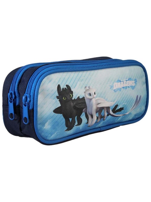 Astuccio rettangolare bambino DRAGONS blu 2 scomparti - Kiabi Astuccio rettangolare bambino DRAGONS blu 2 scomparti - Kiabi