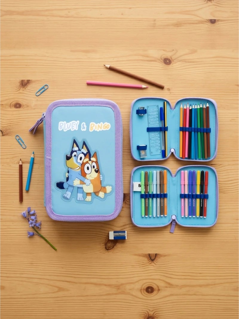 Astuccio riempito 3 scomparti bluey bbc studios Multicolore - Kiabi
