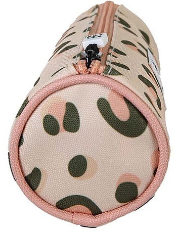 Astuccio rotondo bambina POL FOX Crush rosa motivo leopardo