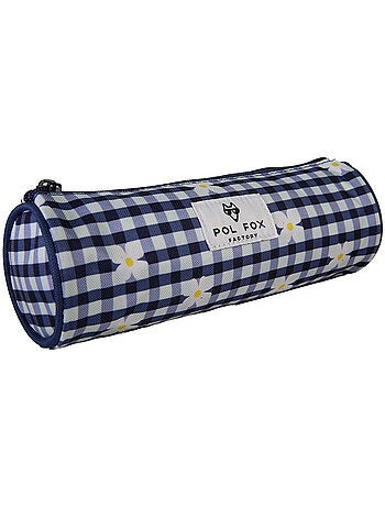 Astuccio rotondo bambina POL FOX Daisy blu navy motivo margherita