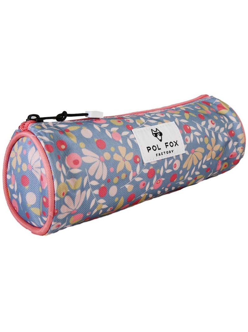 Astuccio rotondo bambina POL FOX Happy Jean blu navy motivo fiore Blu marino - Kiabi