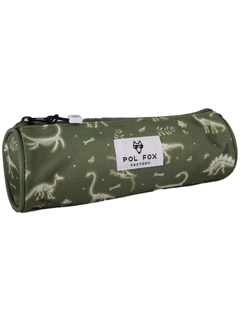 Astuccio rotondo bambino POL FOX Jurassic verde motivo dinosauro Verde - Kiabi