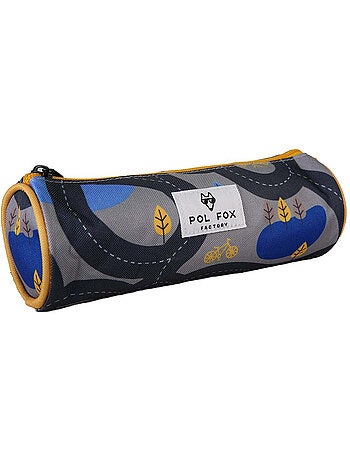 Astuccio rotondo bambino POL FOX Race grigio motivo auto