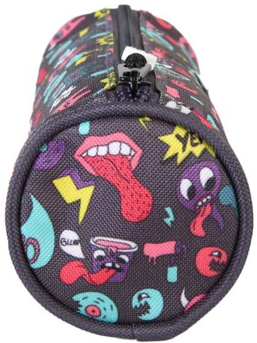 Astuccio rotondo bambino POL FOX Rider blu motivi divertenti - Kiabi