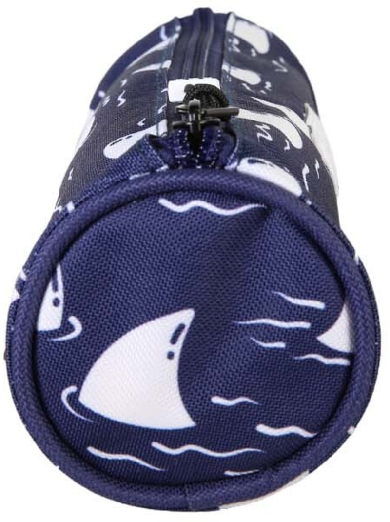 Astuccio rotondo bambino POL FOX Shark blu navy motivo squalo Blu marino - Kiabi