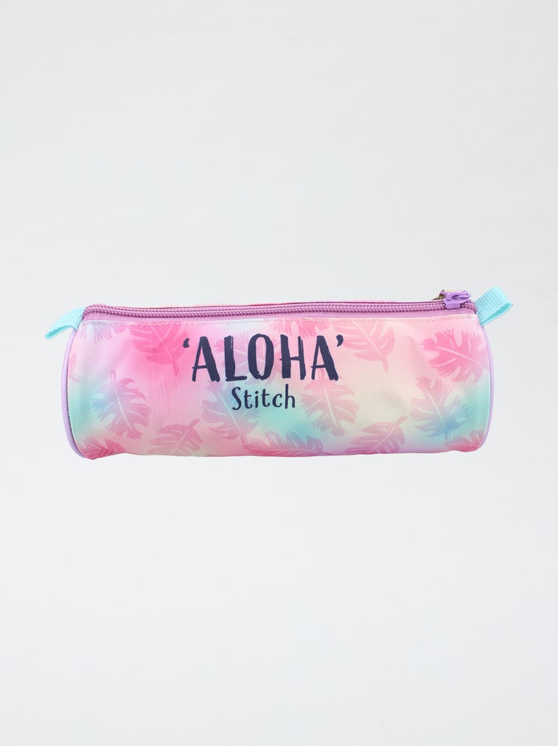 Astuccio rotondo con stampa Stitch Rosa - Kiabi