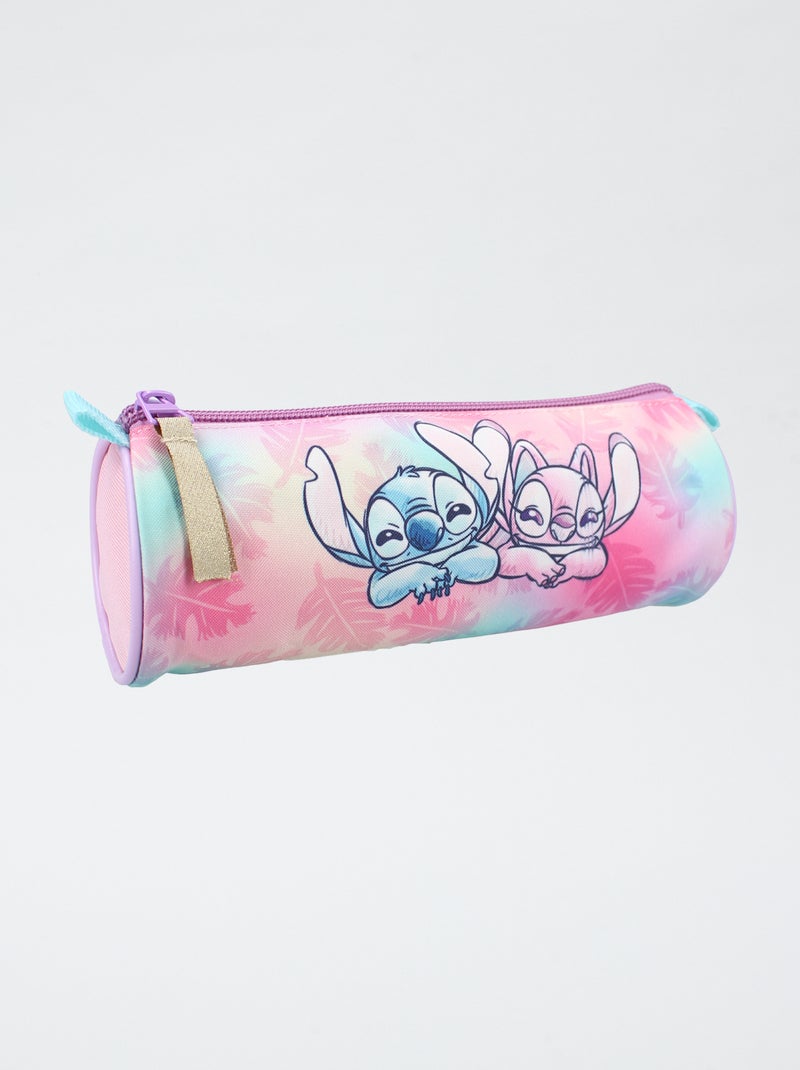 Astuccio rotondo con stampa Stitch Rosa - Kiabi