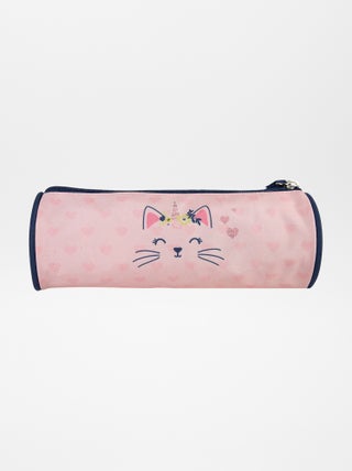 Astuccio Rotondo ISAOA A Forma Di Cuore | Panda Rosa | Portapenne, Trousse Makeup O Portamonete | Per Studenti - 5