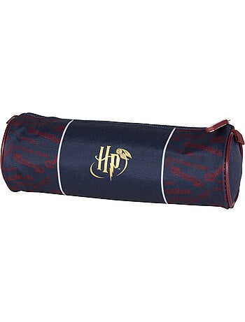Astuccio rotondo scuola 2 scomparti HARRY POTTER Quidditch blu bordeaux