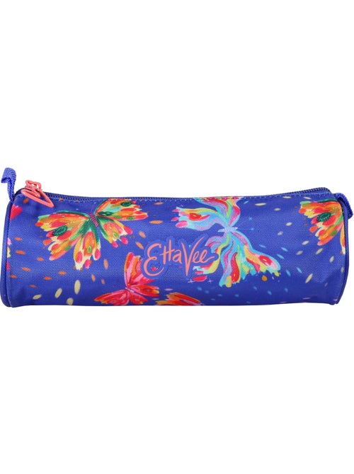 Astuccio rotondo scuola bambina 1 scomparto ETTAVEE Fly With Me blu multicolore farfalla - Kiabi Astuccio rotondo scuola bambina 1 scomparto ETTAVEE Fly With Me blu multicolore farfalla - Kiabi