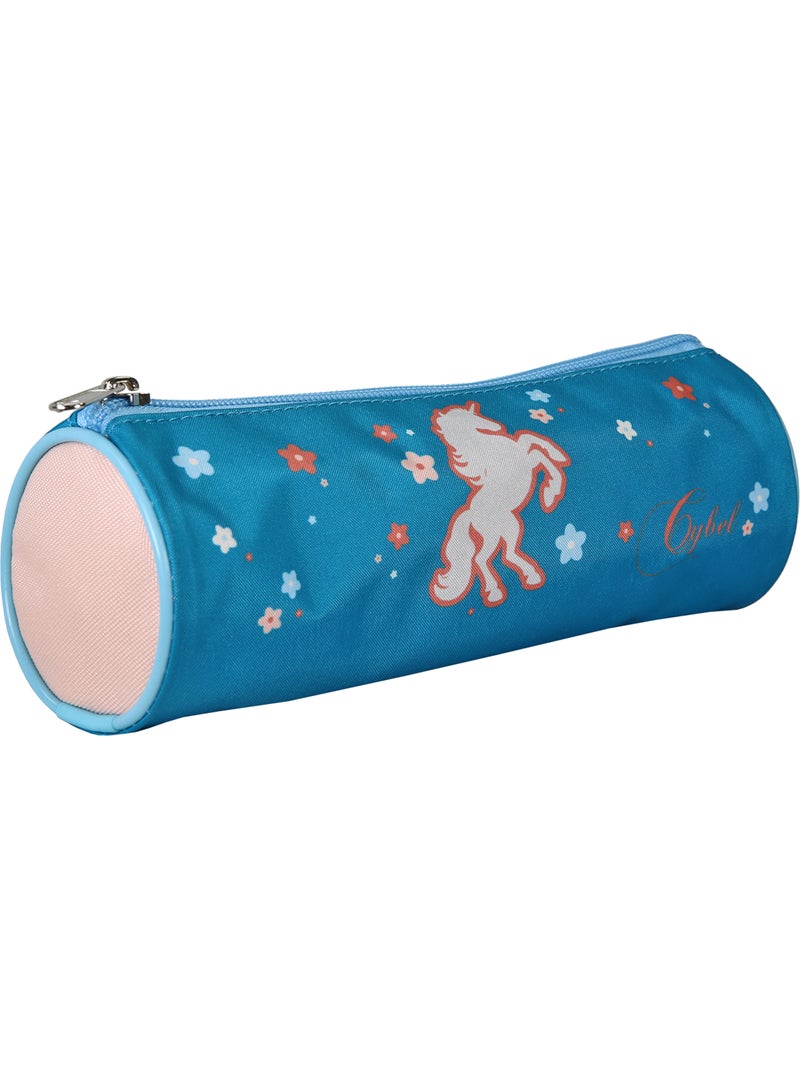 Astuccio rotondo scuola bambina CYBEL Licorne blu 1 scomparto Blu - Kiabi