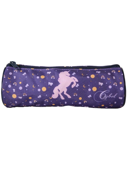Astuccio rotondo scuola bambina CYBEL viola 1 scomparto con zip - Kiabi Astuccio rotondo scuola bambina CYBEL viola 1 scomparto con zip - Kiabi