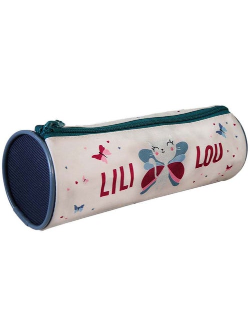 Astuccio rotondo scuola bambina LILI LOU beige 1 scomparto - Kiabi Astuccio rotondo scuola bambina LILI LOU beige 1 scomparto - Kiabi