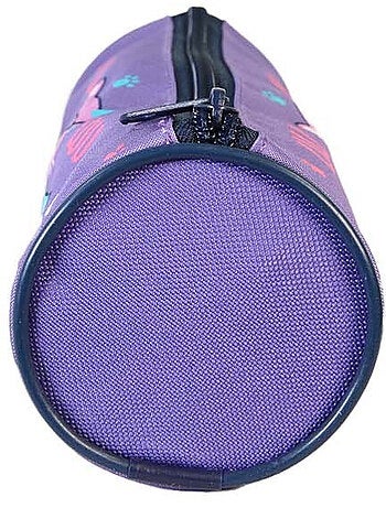Astuccio rotondo scuola bambina LILI LOU viola 1 scomparto