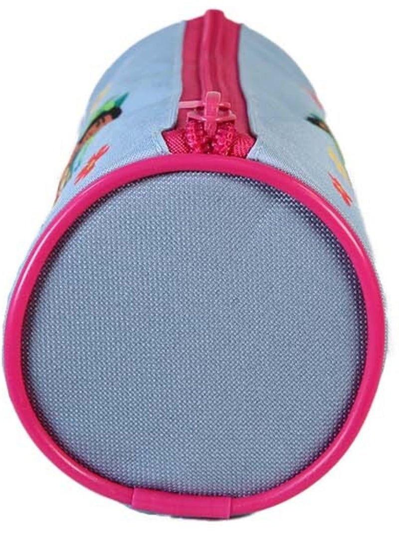Astuccio rotondo scuola bambina VAIANA azzurro 1 scomparto Blu cielo - Kiabi