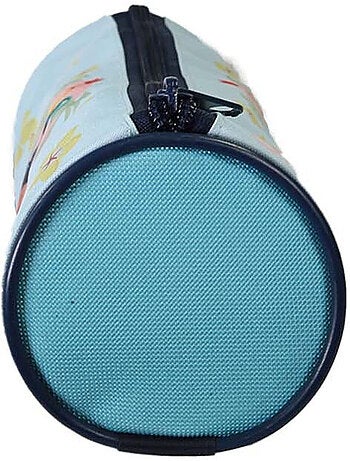 Astuccio rotondo scuola bambina VAIANA blu 1 scomparto con zip