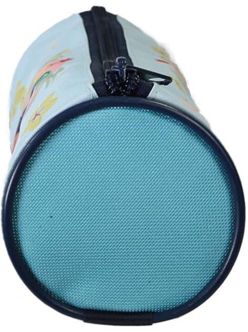 Astuccio rotondo scuola bambina VAIANA blu 1 scomparto con zip Blu - Kiabi