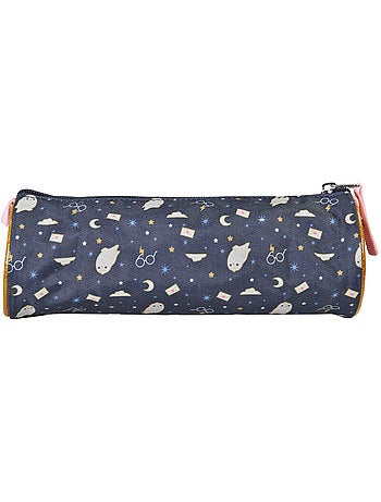 Astuccio rotondo scuola bambino HARRY POTTER blu navy rosa