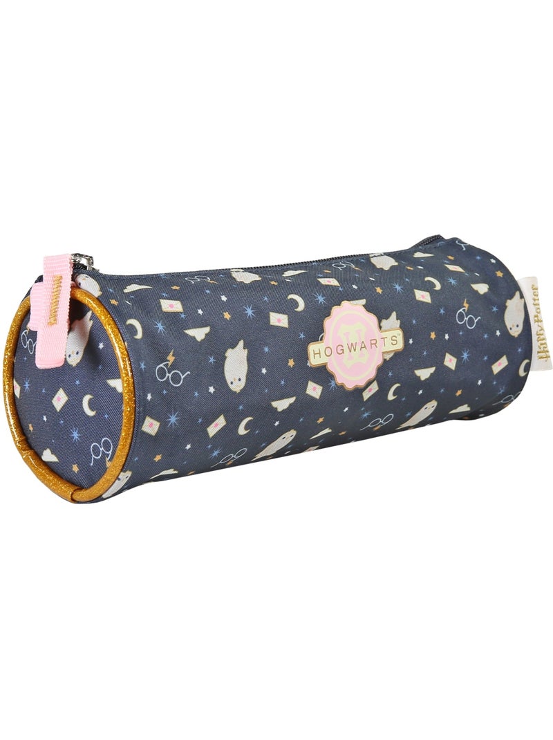 Astuccio rotondo scuola bambino HARRY POTTER blu navy rosa Blu marino - Kiabi