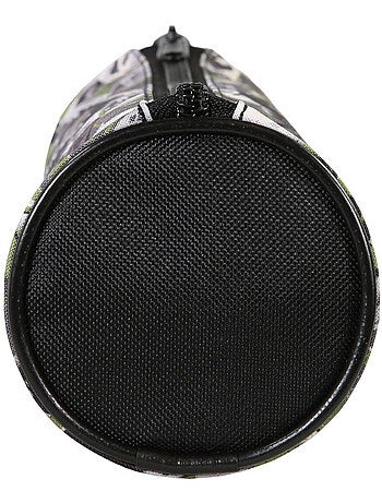 Astuccio rotondo scuola bambino JURASSIC WORLD verde nero 1 scomparto con zip