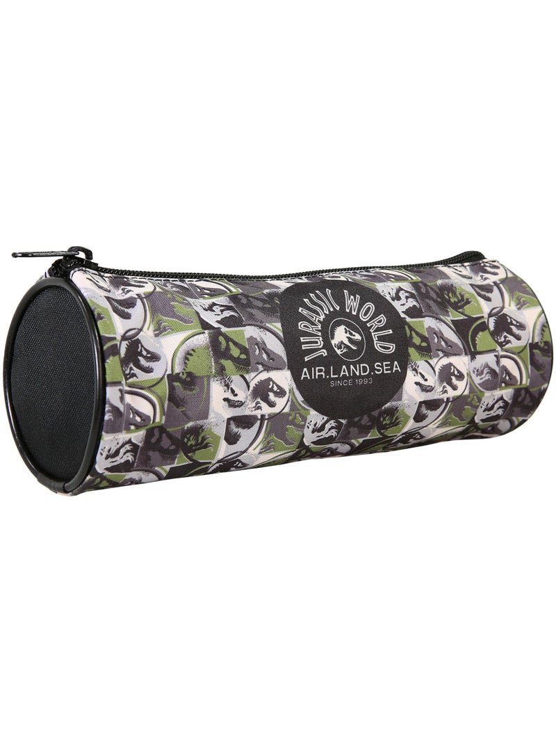 Astuccio rotondo scuola bambino JURASSIC WORLD verde nero 1 scomparto con zip Bianco / Nero / Verde - Kiabi
