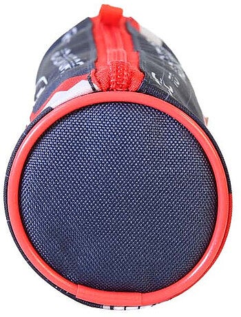 Astuccio rotondo scuola bambino PHILEAS Voiture blu rosso 1 scomparto con zip