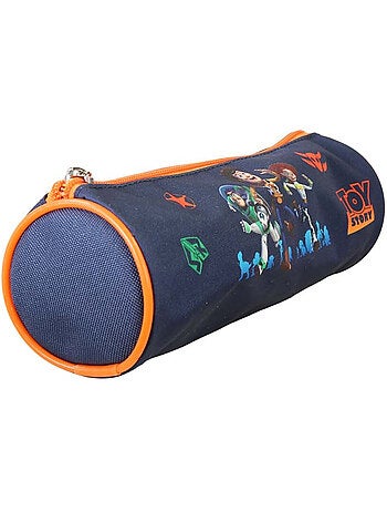 Astuccio rotondo scuola bambino TOY STORY blu arancione 1 scomparto